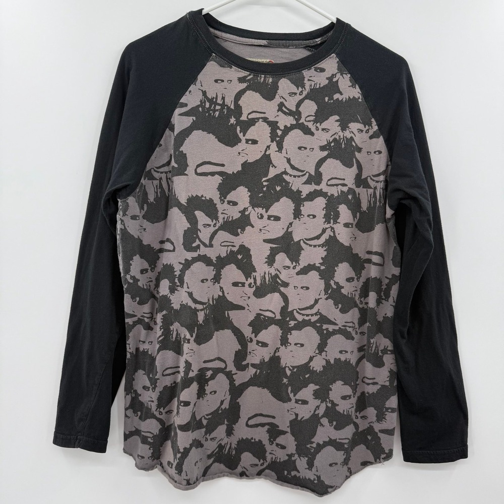 rare vintage y2k A Fine Mess punk raglan‎ baseball tee shirt hot topic skate emo